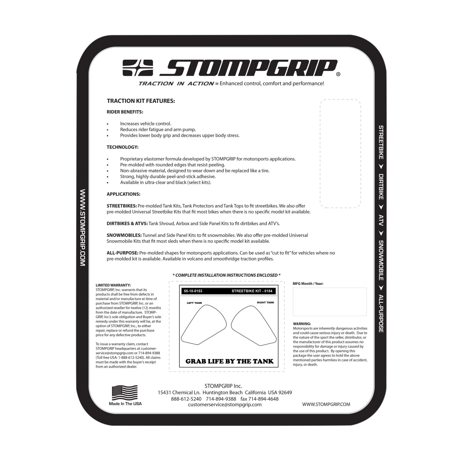 StompGrip Universal Traction Adhesion Promoter Kit 35-1-0001