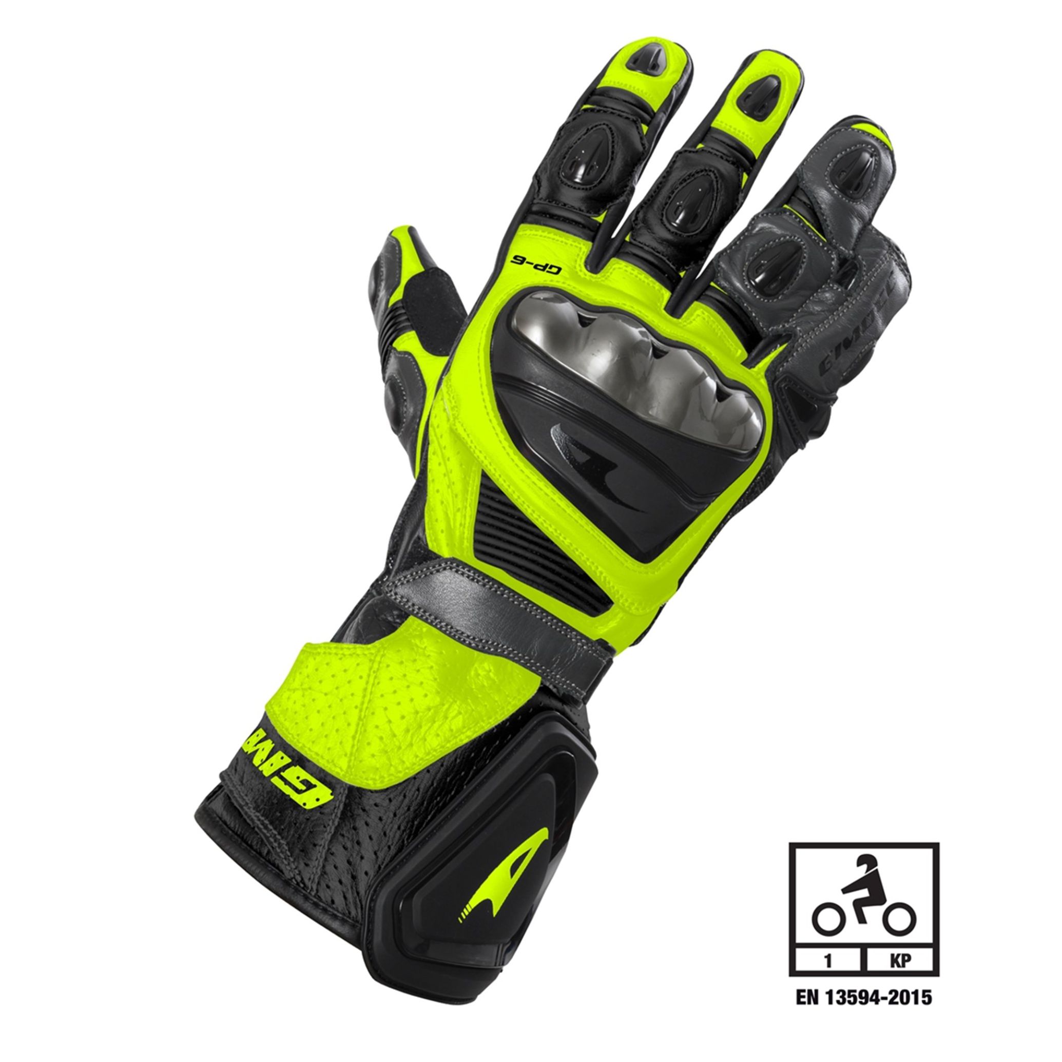 Oldtimer-Handschuhe, F1 (schwarz/gelb)